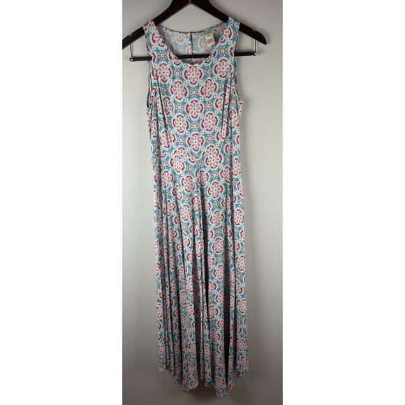Sundance Dress Cali Medallion Print Maxi Size 4 Spring Classic Midi - Picture 2 of 9